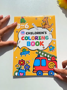 【SG Stock】32 Page Coloring Book for Kid Drawing Simple Stroke Color Book ，Cartoon Handy Coloring Book  Colored-book ArtsSimple & Big Coloring Book for kids: Coloring Pages for Kids  Encourages creativity motor skills and fun-filled learning