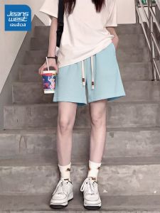 Jeanswest | Waffle A-Line Petite Summer Casual Sport Shorts for Women