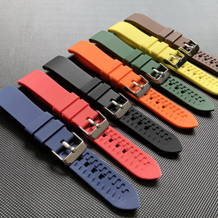 Silicone Watch Bands 18mm 19mm 20mm 21mm 22mm 24mm Soft Quick Release Rubber Watch Bands Smart 7937