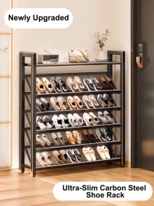 Metal Shoe Rack Iron Mesh Shoe Rack Shoes Organizer Storage Rack Dormitory Multifunctional Shoe Hat Rack Space Saving