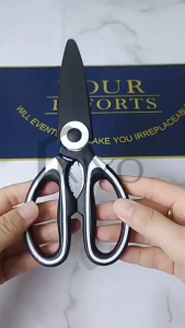 KIYO Gunting Dapur Stainless Besar Multifungsi Gunting Ikan Ayam Daging Stainless Steel Gunting Serbaguna