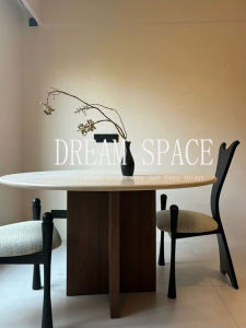 Vintage Designer Round Marble Dining Table