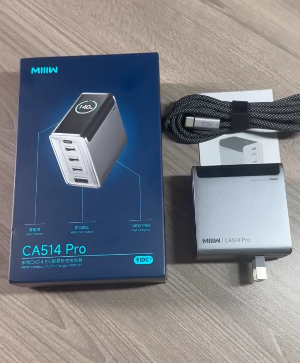 Bộ sạc nhanh MIIIW CA514 Pro 140W 3C1A hỗ trợ PD PPS QC Miturbo 120W ...
