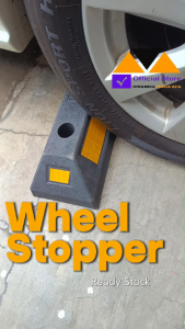 Wheel Stopper Rubber / Ganjalan Ban Mobil / Batas Parkir