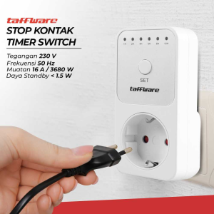 STOP KONTAK COLOKAN TIMER 6 PROGRAM 230V/16A COLOKAN TIMER SWITCH