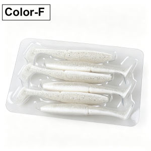 Spinpoler 10cm 7g Artificial Soft Worm Lure T‑Tail Swimbait Sinking PVC Bait Hook Slot Design 6Pcs Predator Fish Fishing Tackle