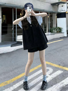 PEIZIXUAN | Eduational Style Youthful Women Summer Outfit Set