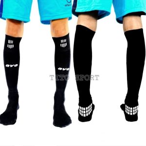 Paket kaos kaki olahraga futsal sepakbola sambung dan bawahan pendek R9 sebetis antislip tebal avo