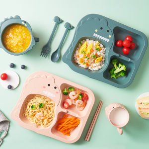 DreamBaby Peralatan Makan Sendok Dan Garpu Desain Dinosaurus Untuk Anak/Mangkuk Piring