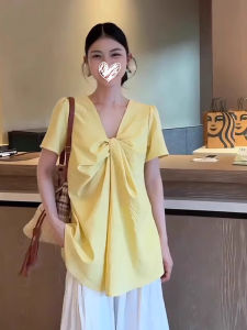 plus Size Korean Style Short Sleeve T-Shirt Women Summer Unique Exquisite Uneven Hiding Fatness Slimming Top Breathable Moisture Wicking