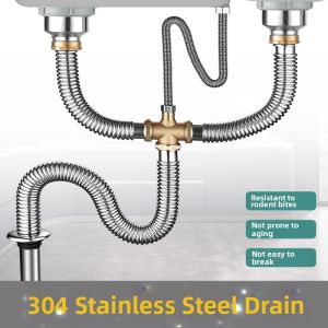 304 Stainless Steel Dual Drain Sink Accessories