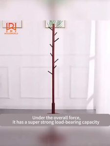 Solid Wood Bag Rack Clothes Rack Wood Floor Hanger Stand Multipurpose Bedroom Clothes Hanger Household Rack
