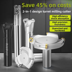 Anti-Vibration Roughing Face Mill Turret Type End Milling Plate