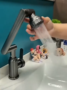 Pelise 360° Rotating Sink Faucet Kitchen Faucet Cold 2 Outlet Modes Bathroom