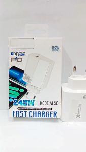 Batok Adaptor ALS6 VVO 240W Fast Charger PD Premium Support Quick Charge Charging Kepala adaptor