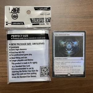 100 Cards Per Pack Card Cover Film Liner Protective Case Open Double-Sided Transparent Blue Light Card Cover MTG and Ygo