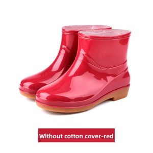 JIFANPAUL | Waterproof Anti-slip Womens Rain Shoes Short Boots Thick Sole Rubber Shoes