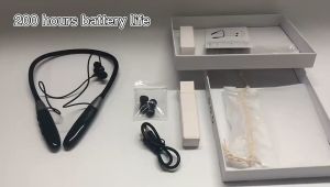 หูฟังบลูทูธไร้สาย หูฟังแบบคล้องคอ หูฟังซับวูฟเฟอร์แบบสปอร์ตกันน้ำมาพร้อมกับโครโฟนในตัวหน่วยความจำ 16G