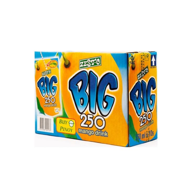 Zest-O Big 250 Juice Drink Mango 250ml - Pack of 10 | Lazada PH