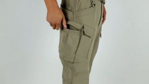 Mens Ready Stock Water-Resistant Hiking Pants with Multi Pockets Plus Size Outdoor Pant
