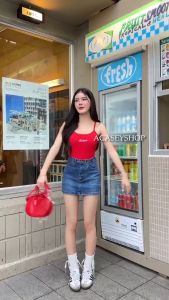 Acasey กระโปรงกางเกง ผ้ายีนส์ สุดพรี่เมี่ยม คุณภาพดีสุดๆ มีซับเป็นยีนส์