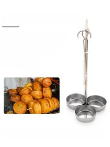 Stainless Steel Fry Spoon Potato Cake Shrimp Cake Pig Foot Ring Oil Dumpling Kitchen Cooking Utensil Professional Grade 201 Material