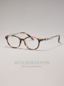 BULLE DE SAVON | Elegant Tortoise Light Titanium Eyeglasses Frame