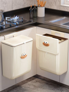 MEIZHUFU | Wall Mounted Garbage Bin Large Size Lid