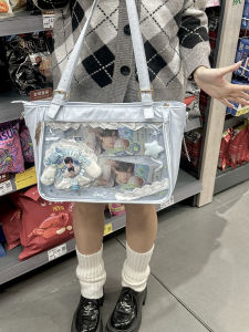 Keluolita Original Design Large Capacity Commuter Double-Sided Pain Bag Womens Crossbody Handbag Tote Bag Korean Style