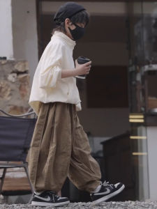 ชุดฤดูใบไม้ร่วงสำหรับเด็กชาย ชุดแฟชั่น เสื้อสเวตเตอร์และกางเกง 2 ชิ้น ผ้าผสมโพลีเอสเตอร์และคอตตอน สำหรับเด็กอายุ 6-14 ปี