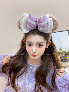 Disney Princess Hairband Womens New 2024 Face Slimming High Hairline Headband Fashionable Korean Style Hair Accessories