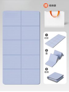 Thickened Portable Folding Yoga Mat Fitness Exercise Home Use Anti-slip Quiet Large Size TPE Material for Beginner
