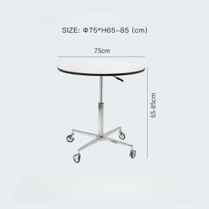 NORCHAIR โต๊ะทานอาหารแบบปรับระดับได้แบบโมบายสไตล์โมเดิร์นสำหรับบ้านและออฟฟิศ โต๊ะข้างสไตล์สวีเดนขนาดเล็ก โต๊ะไม้เนื้อแข็ง