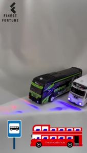 Mainan Anak Mobil Bus Basuri Telolet Ada Musik dan Lampu