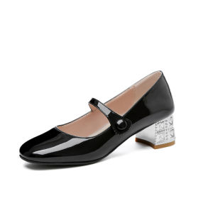 Bé Gái Bạc Cao Gót Biểu Diễn Giày Công Chúa Pha Lê Giày Đàn Piano Recitals Trẻ Em Giày Khiêu Vũ Da Miếng Dán Cường Lực