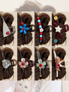 NING ZHOU | Flower Decorative Large Hair Clip