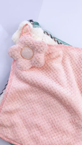 TY Kain Lap Tangan Hand Towel Lap Tangan Coral Motif Polos Bunga Besar Model Gantung Handuk Tangan