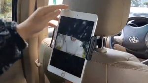 CAR REAR PILLOW BACK SEAT HEADREST EXTENDABLE CAR PHONE MOUNT HOLDER STAND FOR TABLET PHONE CAR PHONE HOLDER CAR HOLDER CAR MOUNT TABLET MOUNT