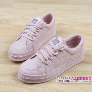 People-Oriented Suede Casual Sneakers Womens Spring New Arrival K-style Thick Sole Flats Student Canvas Shoes Black Womens Shoes 2127
