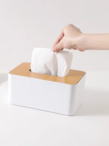 gumahus | Sleek Modern Paper Towel Holder for Home Living Room and Restaurant Hotel with Remote Control Storage