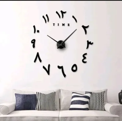Jam dinding aesthetic jam dinding jumbo tembok 150 cm jam dinding nyala saat gelap jam dinding diy