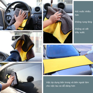 Khăn Lau Đa Năng Microfiber Rửa Ô Tô Xe Hơi Xe Máy Nhà BếpMềm Mịn Thấm Hút Nước Cực Tốt xe máy ô tô xe đạp LAZY LIFE STORE