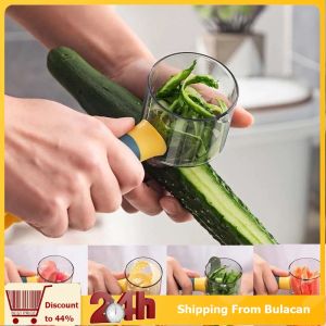 1pc Multifunction Slicer Peeler with Storage Container Vegetable Cucumber Peeler Kitchen Accessories
