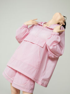 XIAODADEHUA | Hooded Jacket Pants Casual Loose Women 2Piece