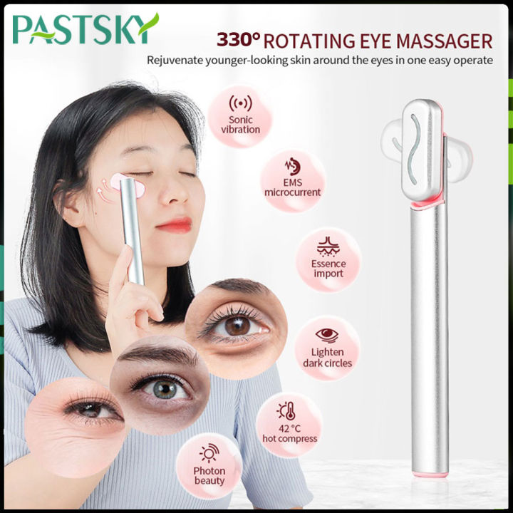 360 ° rotating Sonic eye massager eye beauty instrument EMS micro ...