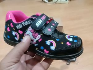 Sepatu Sekolah Anak Perempuan Sepatu Warna Hitam Karakter Cantik Lucu Umur 2-5 Tahun PAUD TK SD Kelas 1 2 3 4 5 6 7 8 9 0-KIDZTUBS1513012124