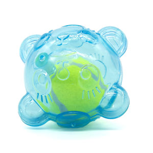 Pet Dog Chew Toy Cute Bear Head Resistant Bite Puppy Toys with Tennies Teeth Cleaning Sound Dog Toy Large Small Dog Squeaky Toy