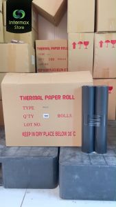 กระดาษความร้อน 58x55 mm. กระดาษใบเสร็จ กระดาษเครื่องพิมพ์สลิป Thermal Paper 58 แกรม (ลังละ 100 ม้วน)