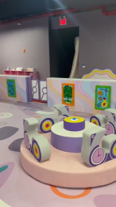 Dày bọt chống va chạm dải khung Naughty Fort đầy đủ bảo vệ trẻ em vui chơi cha mẹ yên tâm