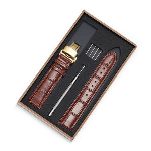 Genuine Leather Watch Band Mens Womens Original Model 5 Size 20 21mm Link Chain Seiko Brand Flat Interface Matte Finish